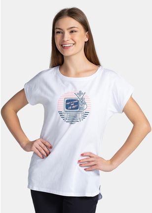 Kilpi  Damski t-shirt bawełniany TL0363KI biały 34