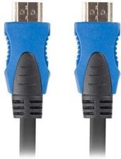 Lanberg CA-HDMI-20CU-0018-BK (HDMI M - HDMI M; 1,8m; kolor czarny) (CAHDMI20CU0018BK) - zdjęcie 1