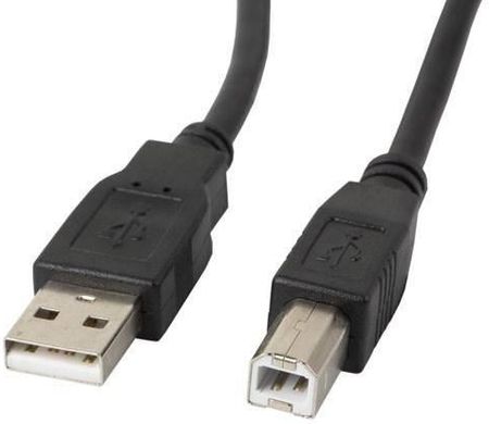 Lanberg CA-USBA-11CC-0030-BK (USB 2.0 typu A M - USB 2.0 typu B M; 3m; kolor czarny) (CAUSBA11CC0030BK)