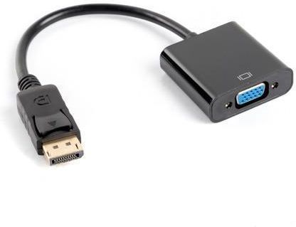 Lanberg DisplayPort (M) -> VGA 15 pin (F) czarny na kablu (AD0002BK)