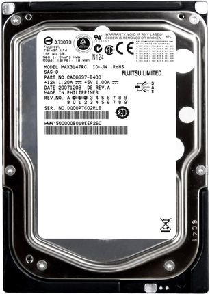 Fujitsu 146GB 15K 16MB Sas 3.5'' (MAX3147RC)