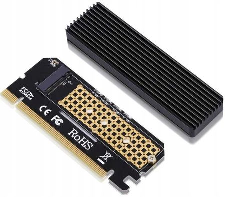 Wulkancenpl Adapter M.2 NVMe M Key Ssd do PCI-e x16 Radiator (30050)