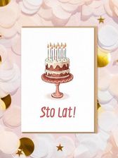 Zdjęcie Karnet Urodziny Tort Sto Lat - Mińsk Mazowiecki
