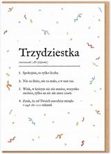 Karnet Urodziny Trzydziestka
