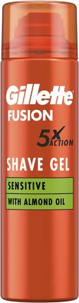 Gillette Fusion Żel do golenia do skóry wrażliwej, 200 ml