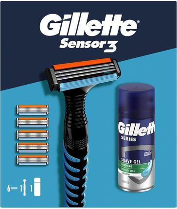 Gillette Zestaw Kosmetyków Sensor 3 Żel 75ml