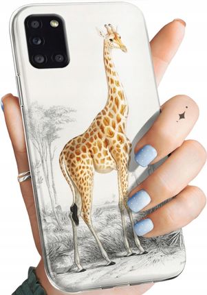 Hello Etui Do Samsung Galaxy A31 Żyrafa Śmieszne Sawanna
