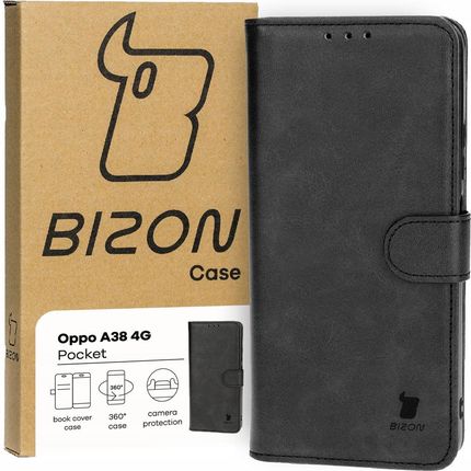 Bizon Etui Case Pocket Do Oppo A38 4G Czarne