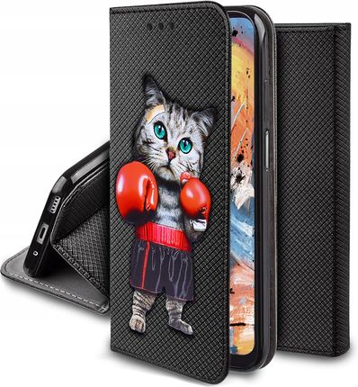 Krainagsm Etui Do Honor 90 Lite 5G Magnet Case Portfel Szkło 9H