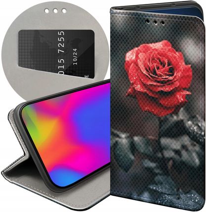 Hello Etui Z Klapką Do Samsung Galaxy M21 Róża Różą Rose Futerał