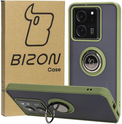 Bizon Etui Case Hybrid Ring Do Xiaomi 13T Pro Jasnozielone