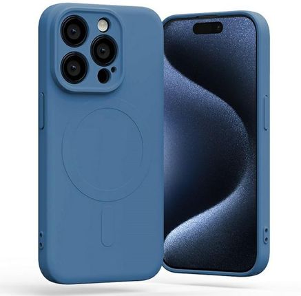 Mercury Magsafe Semi Silicone Iphone 15 Pro 6 1" Niebieski Blue