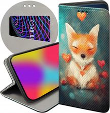 Hello Case Etui Z Klapką Do Iphone 13 Mini Liski Lisy Fox Futerał Pokrowiec