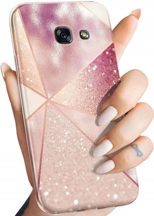 Hello Case Etui Do Samsung Galaxy A3 2017 Różowe Złoto Róż Obudowa Pokrowiec