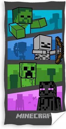 Carbotex Ręcznik Bawełniany Minecraft 70X140