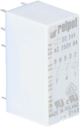 Przekaźnik miniaturowy RM84-2012-35-1024 elektromagnetyczny, styki: 2P, cewka: 24VDC, prąd obciążeni