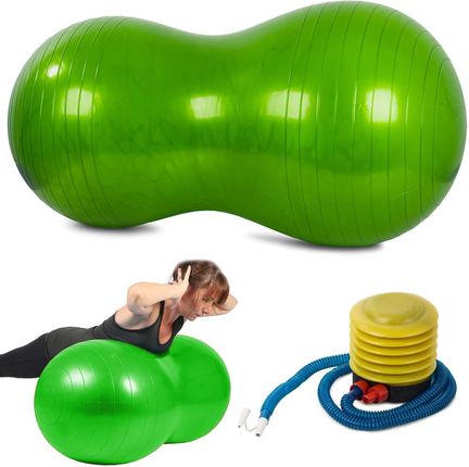 Piłka gimnastyczna fitness orzeszek fasolka duża zielona