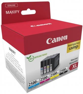 Canon PGI-2500XL Ink Cartridge BK/C/M/Y MULTI (9254B010)