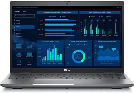 Laptop Dell Precision 3581 N205P3581EMEA_VP - i7-13700H/15,6" Full HD IPS/RAM 16GB/SSD 512GB/Szary/Windows 11 Pro/3 lata On-Site