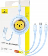 Baseus Przewód Ładowania 3W1 Usb Do C M Lightning 3 5A 1