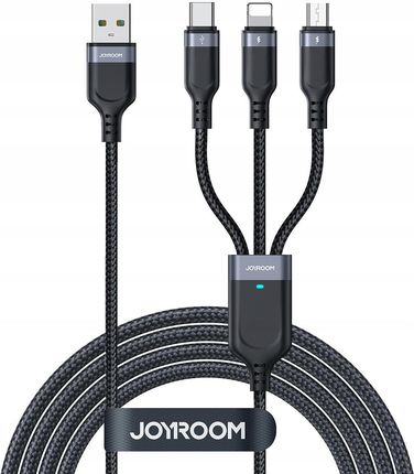 Joyroom Mocny Usb Przewód 3W1 Do Iphone Micro Typ C 1.2M
