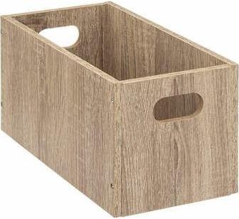 Pudełko do regału 15x31cm drewniane  naturalne