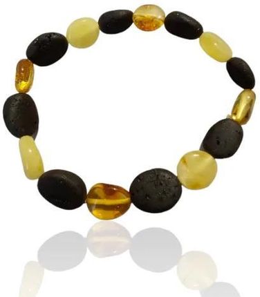 Ankabizuteria.Pl Bransoletka Z Naturalnym Bursztynem O Nieregularnych Kształtach