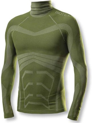 Biotex Kolarska Koszulka Z Długim Rękawem - Powerflex Warm - Zielony Xs-M
