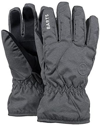 Barts Chłopięce Basic Skiglove rękawice dziecięce, szare (DARK HEATHER 0019), 75 (rozmiar producenta: 3)