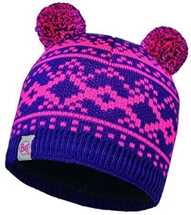 Buff Dziecięca czapka CHILD KNITTED i POLAR NOVY PLUM czapka, jeden rozmiar