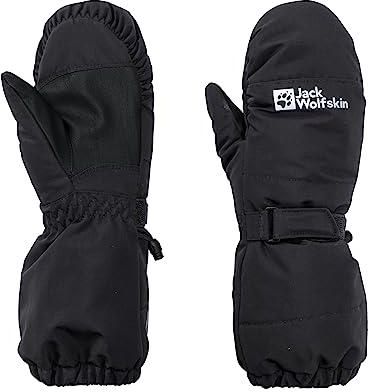 Jack Wolfskin Unisex dziecięce rękawiczki zimowe 2 l, czarne, 152