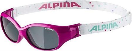 ALPINA Unisex - Dzieci, SPORTS FLEXXY KIDS Okulary przeciwsłoneczne, pink-dots gloss/black, One Size