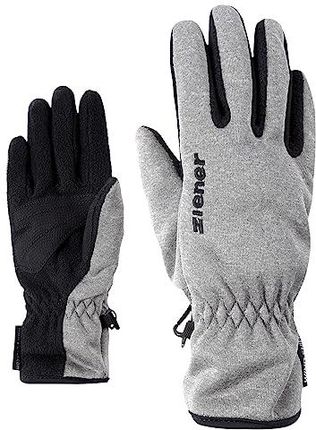 Ziener Dziecięce rękawiczki LIMPORT JUNIOR Glove multisport funkcyjne/outdoorowe | wiatroszczelne, oddychające, szare (Grey Melange), 4