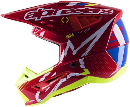 Alpinestars S-M5 Action Bright Red/White/Fluo Yellow