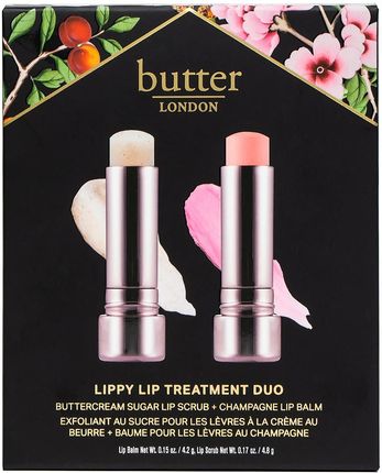 butter LONDON - LIPPY Lip Treatment Duo  - Balsam i Peeling do Ust