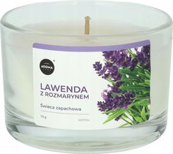 Zdjęcie Aroma Home Basic Świeca Lawenda z rozmarynem 115g - Rajgród