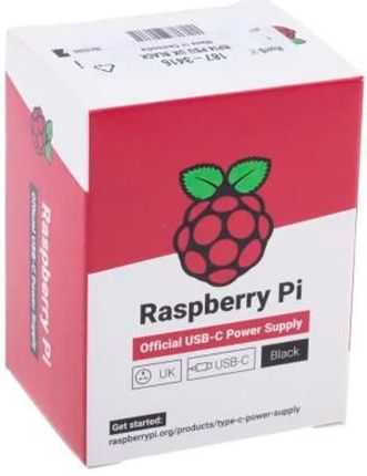 Raspberry Pi 5.1V Dc Ac/Dc-Adapter,3A, (RPI4PSUUKBLACK)