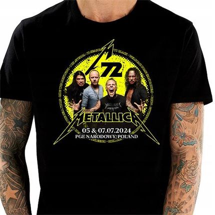Metallica M72 Tour 2024 Pge Koncert Warszawa Koszulka Męska XL