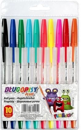 Titanum Długopisy Fluo 10 Kolorów