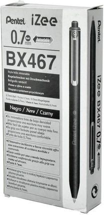Pentel Długopis 0,7 Mm Bx467 Czarny 12 Szt.