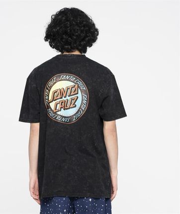 koszulka SANTA CRUZ - Loud Ringed Dot T-Shirt Black Acid Wash (BLACK ACID WASH) rozmiar: M