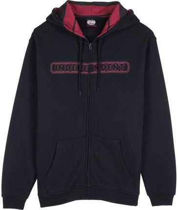 bluza INDEPENDENT - Bar Stitch Zip Hood Black (BLACK ) rozmiar: M