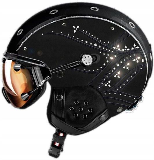 Kask narciarski CASCO SP-3 Majesty Ltd Edition Swarovski black L
