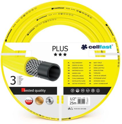 Cellfast Wąż Ogrodowy Plus Fi=1/2" Długość 25m Rolka Cf10200R