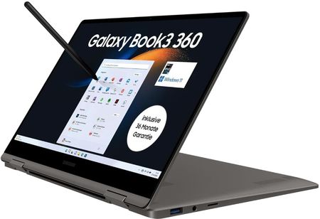 Laptop Samsung Galaxy Book3 360 13,3" AMOLED i5-1340P 8/256GB 730QFG-KA1DE