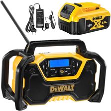 DEWALT DCR029 Radio budowlane 12V 18V 54V XR akumulatorowe XR DAB / FM Bluetooth + zasilacz + aku 5Ah - Autoryzowany Dystrybutor