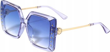 Eleganckie okulary przeciwsłoneczne wysadzane ćwiekami Nicole Lee