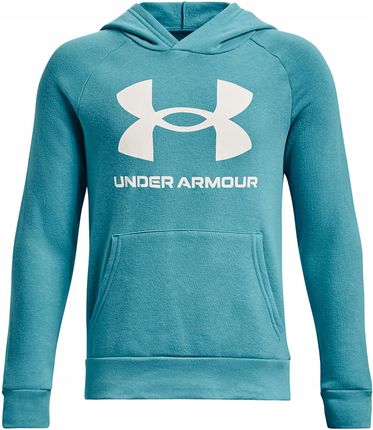 Under Armour Bluza Ua Rival Fleece Hoodie 1357585 Zielony Relaxed Fit