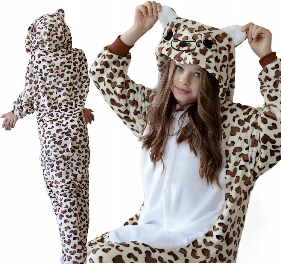 Pantera Centki Kot Piżama Kigurumi Przebranie Dla Dzieci Onesie 154 Cm