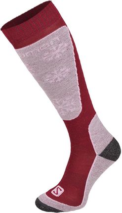 salomon divine ski socks Women's Swirlwind Over-the-Calf Lightweight & Snowboard | Midnight | S and Nanoglide to reduce irritation Salomon Ski Socks